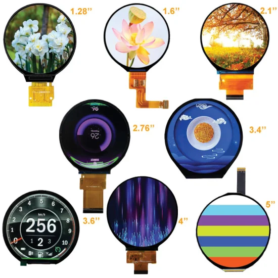 3.4 Inch TFT LCD Module Circular Round LCD Display with 800*800 Dots